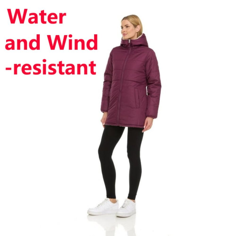 Brand New ARCTIC QUEST Women's Jacket -Size L Water Resistant Reversible